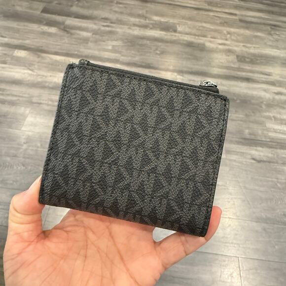 Michael Kors Mens Cooper Square Zip Wallet Black Unisex - Picture 3 of 7